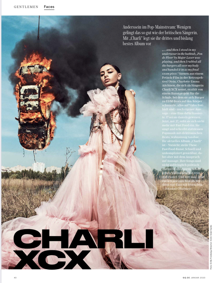 Crille Forsberg - Charlie XCX for GQ Magazine